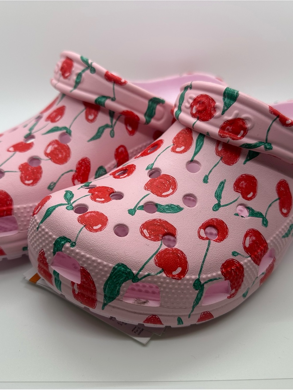 CROCS Pink Cherry Print Classic Clog